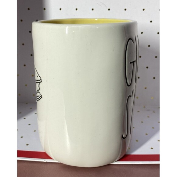 Rae Dunn Artisan Collection GIMME S'MORE Mug White Yellow Double Side Camping - Picture 5 of 8